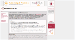 Desktop Screenshot of heimaufsicht.de