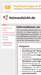 Mobile Screenshot of heimaufsicht.de