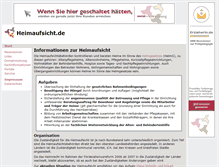 Tablet Screenshot of heimaufsicht.de